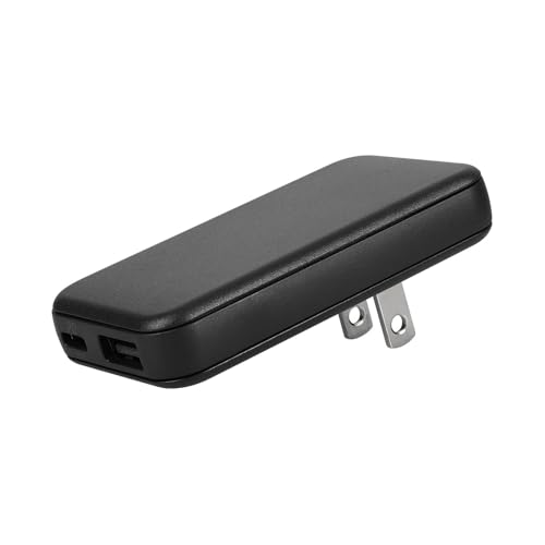 オウルテック スリム AC充電器 薄さ13mm PD20W GaN採用 USB Type-C×1 Type-A×1 スマートフォン タブレット ノートPC PSE認証 ブラック OEC-APD20A1C1G-BK