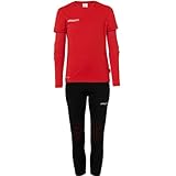 11TS-Default: Standard Uhlsport Jungen x Trainingsanzug, Rouge/Noir, M