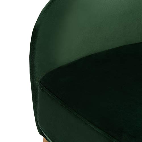 Sillón clásico terciopelo verde miniatura 5
