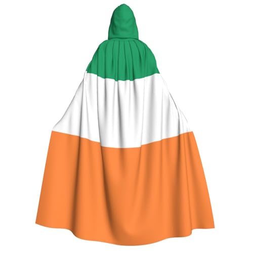 Cape à capuche drapeau irlandais : le costume parfait de 190 cm