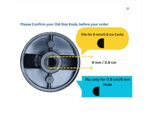 Image of Sun Flash Gas Stove Knob 4 Pieces - Style Code 148Compatible with Prestige, Butterfly, Usha, Surya, Sun Flame, Super Flame Gas Stove, and More (Pack of 4STYLE Code 08)