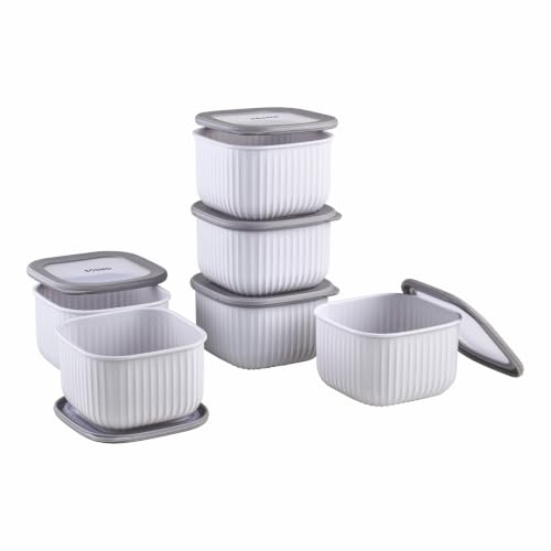Basics Storage Containers Set of 6 (1.4L)