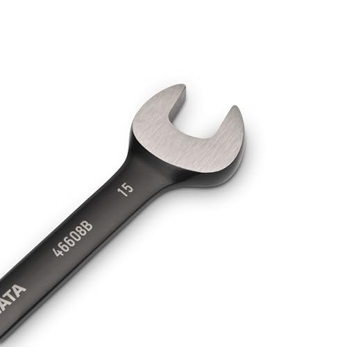 SATA ST08044B 12 Pieces Metric Reversible Ratcheting Wrench/Spanner Set - Black Edition, Green - Image 4