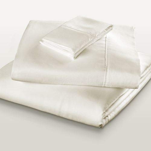 Fabrictech International Luxury Microfiber Wrinkle Resistant 4 Piece Sheet Set, King, Ivory