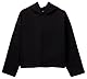 United Colors of Benetton Mädchen und Jungen Maglia C/CAPP. M/L 3nbmc2053 Kapuzenpullover, Schwarz, 140 cm