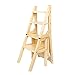 Sgabello con Gradino in Legno Pieghevole a 4 Livelli Sedia con Panca Sgabello con Scala da Cucina per la casa (Color : B) (B)