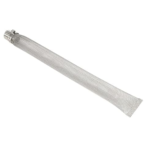 LyteNest Beer Mug Filters Canning Funnel Metal Filtering Tube Stainless Steel Silver Cover