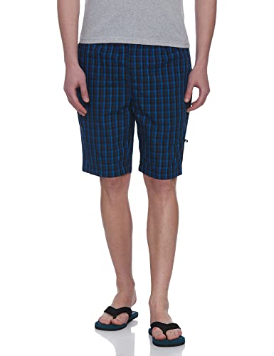 Image of Jockey 9005 Men's Super Combed Mercerized Cotton Woven Fabric Regular Fit Printed Bermuda with Side Pockets