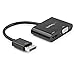 StarTech.com DisplayPort to HDMI VGA Adapter - DP 1.2 HBR2 to HDMI 2.0 (4K 60Hz) or VGA 1080p Converter Dongle - DP to HDMI or VGA Monitor Adapter - Digital Video Display Adapter (DP2VGAHD20)