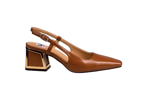 Ninety Union Blake Metallic Trim Block Heel Slingback