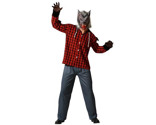 ATOSA | Disfraz de Hombre Lobo Adulto Hombre | Lobo Feroz | Disfraces de Terror para Halloween, Carnaval, Fiestas Temáticas | Incluye camisa, Pantalón | Cómodo, Divertido y Original | XXL