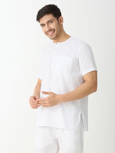Image of Rajubhai Hargovindas Mens Casual Cotton Straight Kurta