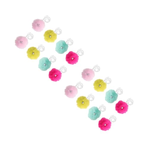 Accessoires de décoration de patins à pompons en peluche pour briller sur la piste de roller disco