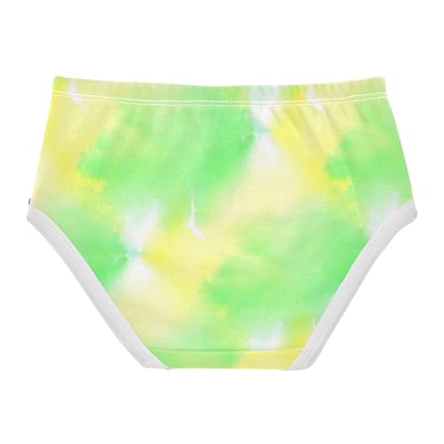 Joisal Fun Toddler Girls Underwear 2t Cotton Little Girl Panties Chic Watercolor Pastel Green Underpants Briefs2