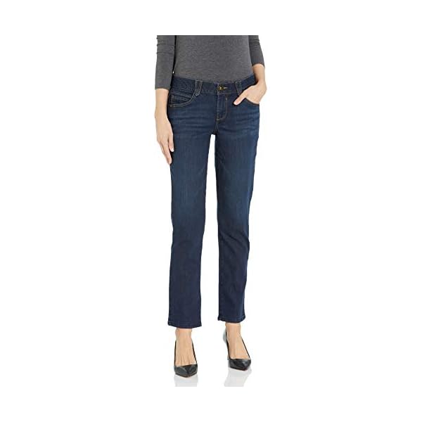 Democracy Women's Ab Solution Straight Leg Jean, Indigo, 4