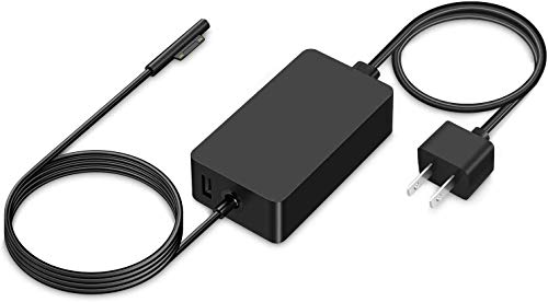 Surface Pro Charger, Surface Book Charger 44W 15V 2.58A Power Supply Compatible Microsoft Surface Pro 6 Pro 5 Pro 4 Pro 3 Surface Laptop 1/2 Surface Go with Travel Case