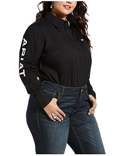 ARIAT Womens Team Kirby Stretch Shirt Black