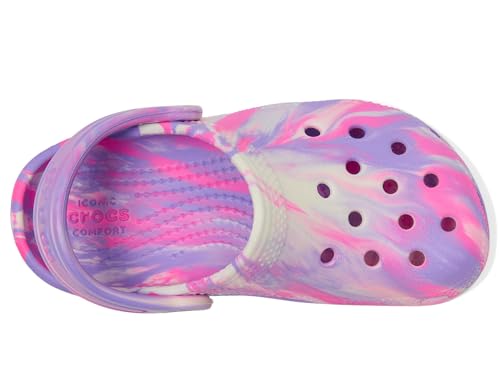 Image of Crocs Unisex-Child Classic Watercolor Marbled Clog