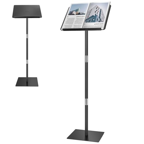 La mejor selección de Atriles y podios que Puedes Comprar On-line. 41 Koretech Podio Acrílico, Soporte de Podio Portátil con Ángulos Ajustables y Base de Metal, Ideal para Aula, Iglesia, Bodas y Discursos, 16x12x42.5 Pulgadas
