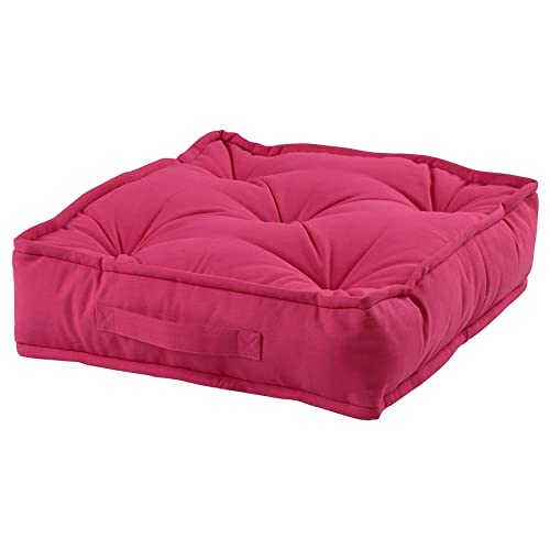 IKEA Cotton Floor Cushion, 45x45x10 cm (18x18x4) (Pink)