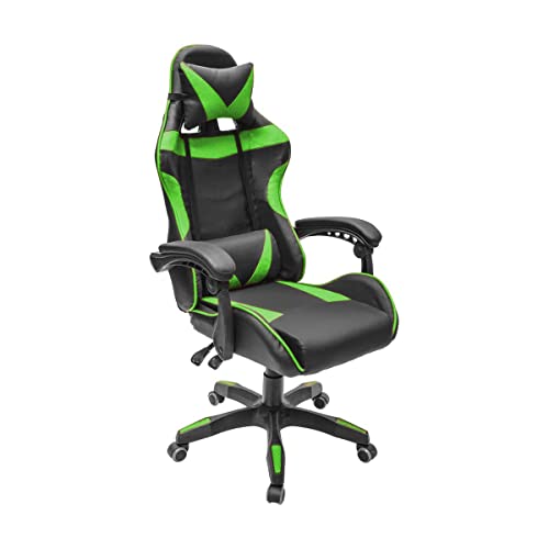Lumax Silla Gamer Ergonómica Giratoria con Ángulo de...