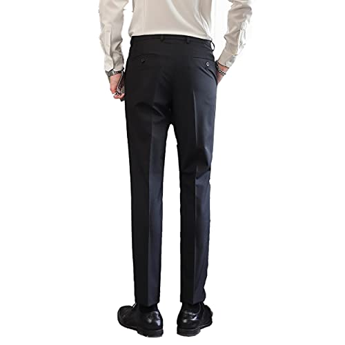 UNINUKOO Mens Suits 2 Piece Formal Suit Vest Pants with Tie Slim Fit Suits for Men Wedding Prom Tuxedo Dress Suit Set3