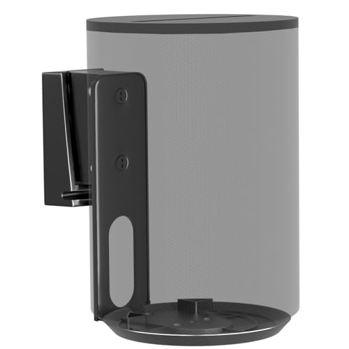 PUTORSEN Lautsprecher Wandhalterung Halterung für Sonos Era 100 Schwenkbar/Neigbar/Kabelmanagement Wandhalterung Lautsprecher für Besser Audiogenuss hält bis zu 3kgs (1 Halterung schwarz)