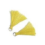 Las borlas se pueden utilizar para diferentes tipos de proyectos de bricolaje, como joyas (pendientes, collares, etc.), accesorios de ropa, accesorios de bolso, llavero, teléfono móvil o incluso decoración del hogar.