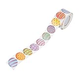 Vaguelly イースターエッグステッカー シール デコレーション用 自己粘着式 ポータブルデザイン に 幼児向けも