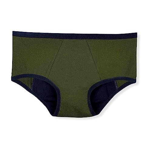 Image of DChica Period Panties Medium to Heavy Flow No Pad Required Anti Microbial | Absorbent Menstrual Underwear | Women & Girls Easy to Wash, Leak-Proof, Reusable Period Briefs (1 Pc) Color /Pattern May Vary