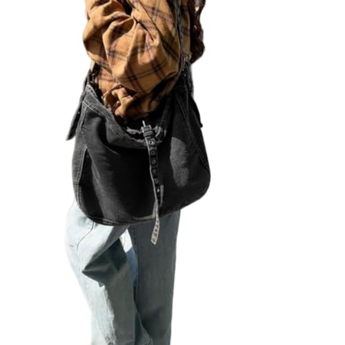 Womens Denim Shoulder Purses and Handbags, Casual Messenger Bag Tote Crossbody Purse Daily Hobo Bag3