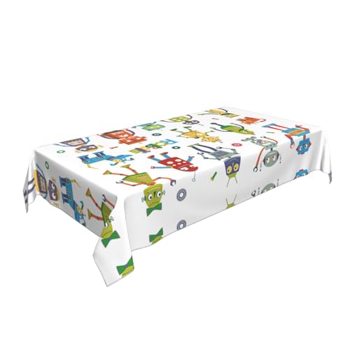 Nappe table fête rectangulaire robot pour grand dîner - 3