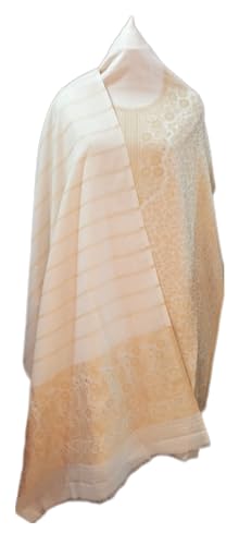 Image of Womens designer woolen suit for women with salwar and kashmiri shawl winter wear kani unstitched fabric set, stylish kurta pant set woollen dress material for women by pure pashmina wooltex