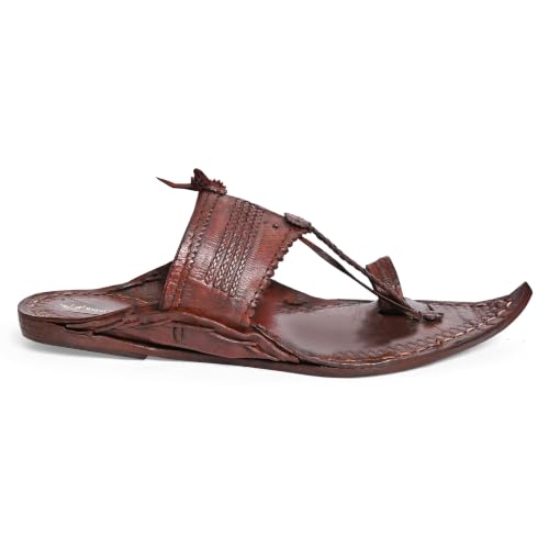Image of Kolhapuri Chappal for Men| Kolhapuri Slippers for Men| kolapuri chapal Men| Leather Slippers for Men| Leather Chappal for Men-AB-Parent A13