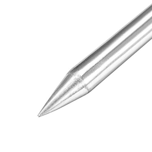 Image of uxcell 7.3x80mm Lead-free Soldering Iron Tip Replacement Solder Conical Tip Welding Equipment for Soldering Silver 100W 3pcs