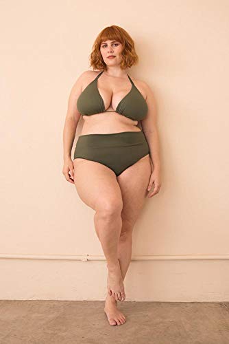Parte de Baixo Sunkini Comfy Plus Size Verde Escuro