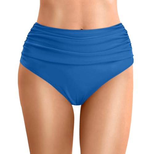 Genérico Braguitas Mujer - Braga Bikini Reductor Barriga Bikini,Culotte Clásico Pantalon Triángulo Traje de Baño Ruched Braguita Sexy Bañador