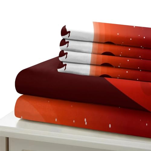Housse de couette 135x200 avec fermeture éclair parure lit cerf 3D