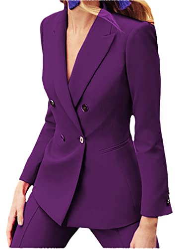 Set Business Suits Wedding Tuxedos Party Lapel Single Breasted Vest Women Suits (Blazer+Pants)