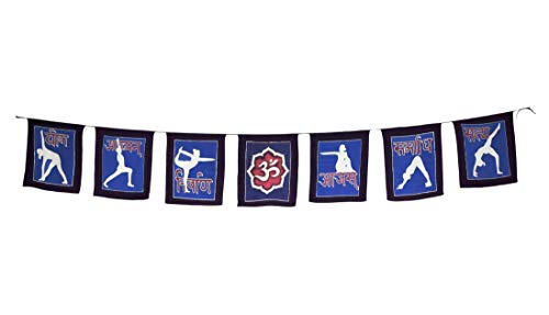 Hands Of Tibet Banderas de oración pintadas a Mano para Colgar en la Pared, Yoga, meditación, decoración