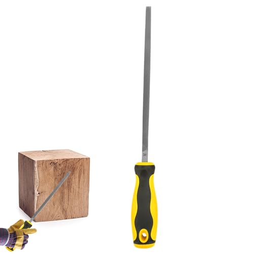 Feilenwerkzeuge für Metall, manuelle Metallfeilen – hochfeste manuelle Feile – Holzbearbeitungsfeilen mit ergonomischem Griff, Raspel für, quadratische Feile zum Feilen, Trimmen und