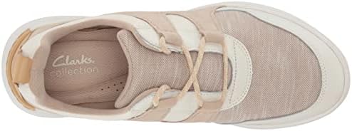 Clarks Teagan Lace Sneaker, Sand Combi, 7 Wide | Image 4