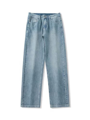 Jeans Pants Trousers Denim Spring and Summer Men's Loose Straight Leg High Street Retro Trend