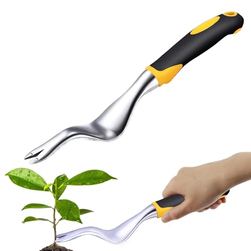 Taozoey Extractor Malas Hierbas, Herramienta de Deshierbe Manual, Desherbador Manual de Acero Inoxidable, Herramientas Huerto, para Quitar Dientes de León, Cardos, Otras Malezas