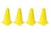 Produktbild JAMARA 460520 - Pylonen Traffic VE4 - stapelbar, vielseitig einsetzbar, 4 Fixierlöcher, aus robustem Kunststoff, leicht zu transportieren, platzsparende Lagerung, gelb