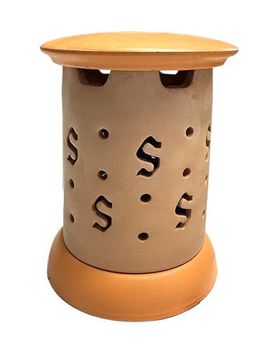 Porta candele in ceramica per esterni e interni