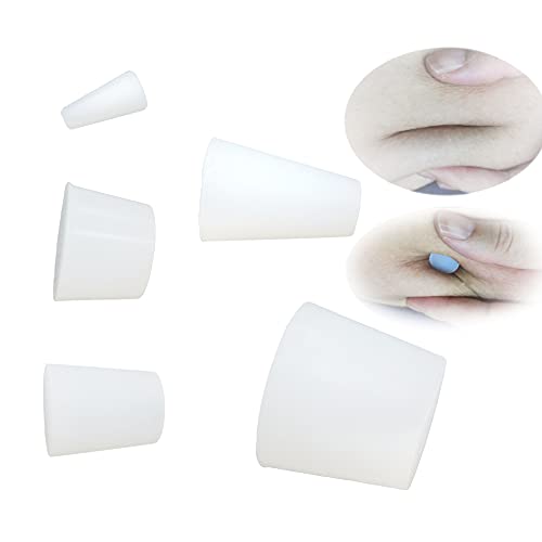 Soft Belly Button Plug Post Tummy Tuckï¼5PCS Different Sizesï¼ Belly Button Marble Effect White