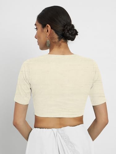 Image of Thevasa Women's Dupion Raw Silk Divine Depth Blouse
