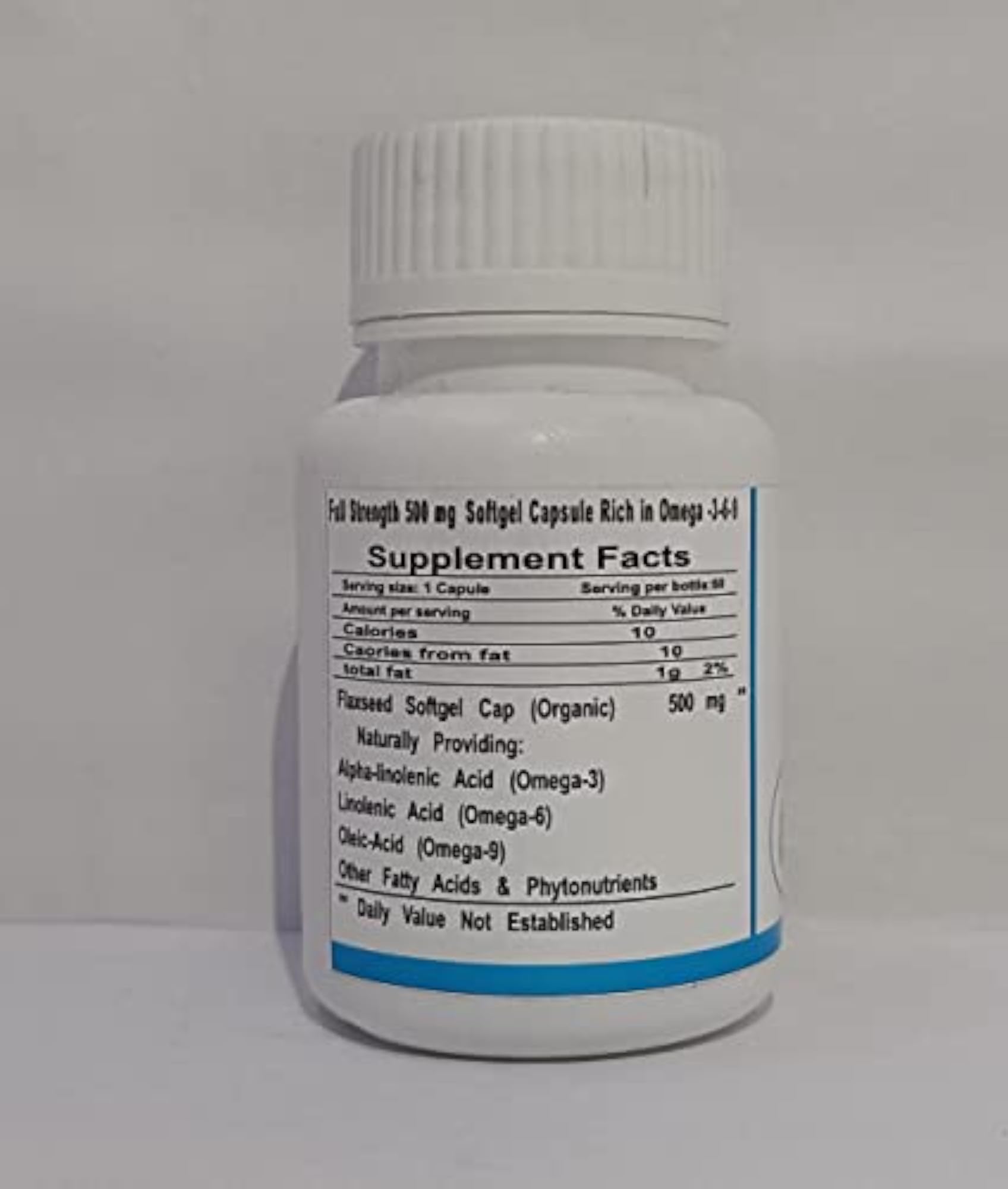 Flax Softgel Capsules, Omega-3 Support