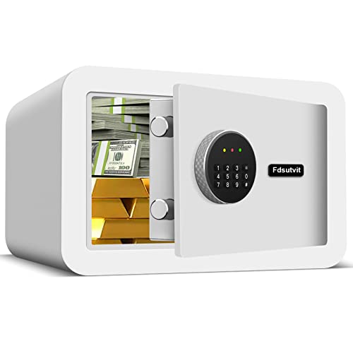 0.5 Cubic Small Home Safe Fireproof Waterproof, Fireproof Safe with Digital Keypad Key, Security Safe Box for Firearm Medicine Money Documents Valuables 0.5 Cubic Small Home Safe Fireproof Waterproof, Fireproof Safe with Digital Keypad Key, Security Safe Box for Firearm Medicine Money Documents Valuables